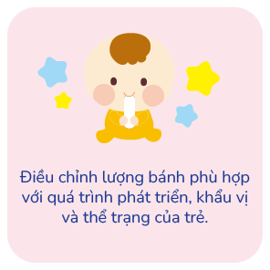 おやつの量はお子さまの成長・食欲・体調に合わせて加減してください。